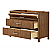  48" Single Bathroom Vanity in Toasted Walnut, Base only, Satin Bronze Trim with Countertop Options and Hardware Option