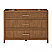  48" Single Bathroom Vanity in Toasted Walnut, Base only, Satin Bronze Trim with Countertop Options and Hardware Option
