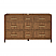 60" Double Bathroom Vanity in Toasted Walnut, Base only, Matte Black Trim with Countertop Options and Hardware Option