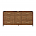  72" Double Bathroom Vanity in Toasted Walnut, Base only, Brushed Nickel Trim with Countertop Options and Hardware Option