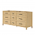  72" Double Bathroom Vanity in Scandinavian Oak, Base only, Matte Black Trim with Countertop Options and Hardware Option