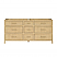  72" Double Bathroom Vanity in Scandinavian Oak, Base only, Matte Black Trim with Countertop Options and Hardware Option