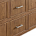  30" Single Wall Mounted Bathroom Vanity in Toasted Walnut, Base only, Matte Black Trim, with Countertop Options and Hardware Option