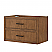  36" Single Wall Mounted Bathroom Vanity in Toasted Walnut, Base only, Brushed Nickel Trim with Countertop Options and Hardware Option