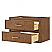  36" Single Wall Mounted Bathroom Vanity in Toasted Walnut, Base only, Brushed Nickel Trim with Countertop Options and Hardware Option