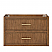  36" Single Wall Mounted Bathroom Vanity in Toasted Walnut, Base only, Brushed Nickel Trim with Countertop Options and Hardware Option