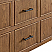  36" Single Wall Mounted Bathroom Vanity in Toasted Walnut, Base only, Brushed Nickel Trim with Countertop Options and Hardware Option