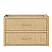  36" Single Wall Mounted Bathroom Vanity in Scandinavian Oak, Base only, Matte Black Trim with Countertop Options and Hardware Option