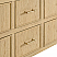  36" Single Wall Mounted Bathroom Vanity in Scandinavian Oak, Base only, Matte Black Trim with Countertop Options and Hardware Option