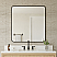 34 in. W x 36 in. H Metal Framed Radius Edge Bathroom Vanity Mirror in Brushed Gold with 3 Color Finish Options