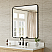 34 in. W x 36 in. H Metal Framed Radius Edge Bathroom Vanity Mirror in Brushed Gold with 3 Color Finish Options