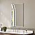  24 in. W x 36 in. H Metal Framed Square Edge Bathroom Vanity Mirror in Brushed Gold with 3 Metal Framed Options