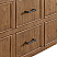  48" Single Wall Mounted Bathroom Vanity in Toasted Walnut, Base only, Brushed Nickel Trim with Countertop Options and Hardware Option