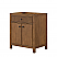 30" Single Bathroom Vanity in Toasted Walnut, Giotto Quartz Countertop, Undermount Square Sink (1-Hole) with Countertop Options and Hardware Options