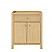 30" Single Bathroom Vanity in Scandinavian Oak, White Quartz Countertop, Undermount Square Sink (3-Hole), with Countertop Options and Hardware Options