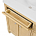 30" Single Bathroom Vanity in Scandinavian Oak, White Quartz Countertop, Undermount Square Sink (3-Hole), with Countertop Options and Hardware Options
