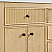 36" Single Bathroom Vanity in Scandinavian Oak, White Quartz Countertop, Undermount Square Sink (3-Hole), with Countertop Options and Hardware Option