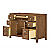  48" Single Bathroom Vanity in Toasted Walnut, Giotto Quartz Countertop, Undermount Square Sink (3-Hole), with Countertop Options and Hardware Option