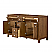 60" Double Bathroom Vanity in Toasted Walnut, White Quartz Countertop, Undermount Square Sinks (3-Hole), with Countertop Options and Hardware Option