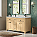  60" Double Bathroom Vanity in Scandinavian Oak, Giotto Quartz Countertop, Undermount Square Sinks (3-Hole), with Countertop Options and Hardware Option