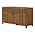  60" Single Bathroom Vanity in Toasted Walnut, White Quartz Countertop, Undermount Square Sink (3-Hole), with Countertop Options and Hardware Option