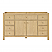  60" Single Bathroom Vanity in Scandinavian Oak, White Quartz Countertop, Undermount Square Sink (1-Hole), with Countertop Options and Hardware Option
