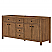  72" Double Bathroom Vanity in Toasted Walnut, White Quartz Countertop, Undermount Square Sinks (3-Hole), with Countertop Options and Hardware Option
