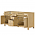 72" Double Bathroom Vanity in Scandinavian Oak, White Quartz Countertop, Undermount Square Sinks (1-Hole), with Countertop Options and Hardware Option