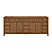 84" Double Bathroom Vanity in Toasted Walnut, Base only, Brushed Nickel Trim with Countertop Options and Hardware Options