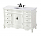 Adelina 54" Single Bathroom Vanity in Antique White Finish