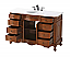 Adelina 54" Single Bathroom Vanity in Antique Teak Finish