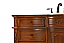 Adelina 54" Single Bathroom Vanity in Antique Teak Finish