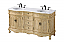 Adelina 66" Double Bathroom Vanity in Antique Beige Finish
