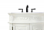 Adelina 66" Double Bathroom Vanity in Antique White Finish
