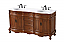  Adelina 66" Double Bathroom Vanity in Antique Teak Finish