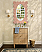 Issac Edwards 24" Bathroom Vanity with Vertical Fluted Detail with Polished Brass Knobs in Cerused Oak