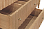 Issac Edwards 60" Bathroom Vanity with Vertical Fluted Detail on Drawers in Cerused Oak with White and Grey Marble Top