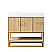 36" Single Sink Bath Vanity in Dark Oak with White Grain Composite Stone Top