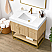 36" Single Sink Bath Vanity in Dark Oak with White Grain Composite Stone Top