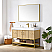 48" Single Sink Bath Vanity in Dark Oak with White Grain Composite Stone Top