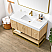 48" Single Sink Bath Vanity in Dark Oak with White Grain Composite Stone Top