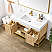 48" Single Sink Bath Vanity in Dark Oak with White Grain Composite Stone Top