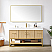 60" Single Sink Bath Vanity in Dark Oak with White Grain Composite Stone Top