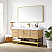 60" Single Sink Bath Vanity in Dark Oak with White Grain Composite Stone Top