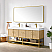 72" Double Sink Bath Vanity in Dark Oak with White Grain Composite Stone Top