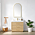 36" Single Bathroom Vanity in Dark Oak Finish with White Grain Composite Stone Top
