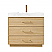 36" Single Bathroom Vanity in Dark Oak Finish with White Grain Composite Stone Top