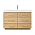 48" Dark Oak Single Bathroom Vanity with White Grain Composite Stone Countertop