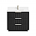 36" Free-standing Single Bath Vanity in Oak Weathered Black with Pure White Quartz Stone Top