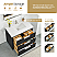 36" Free-standing Single Bath Vanity in Oak Weathered Black with Pure White Quartz Stone Top